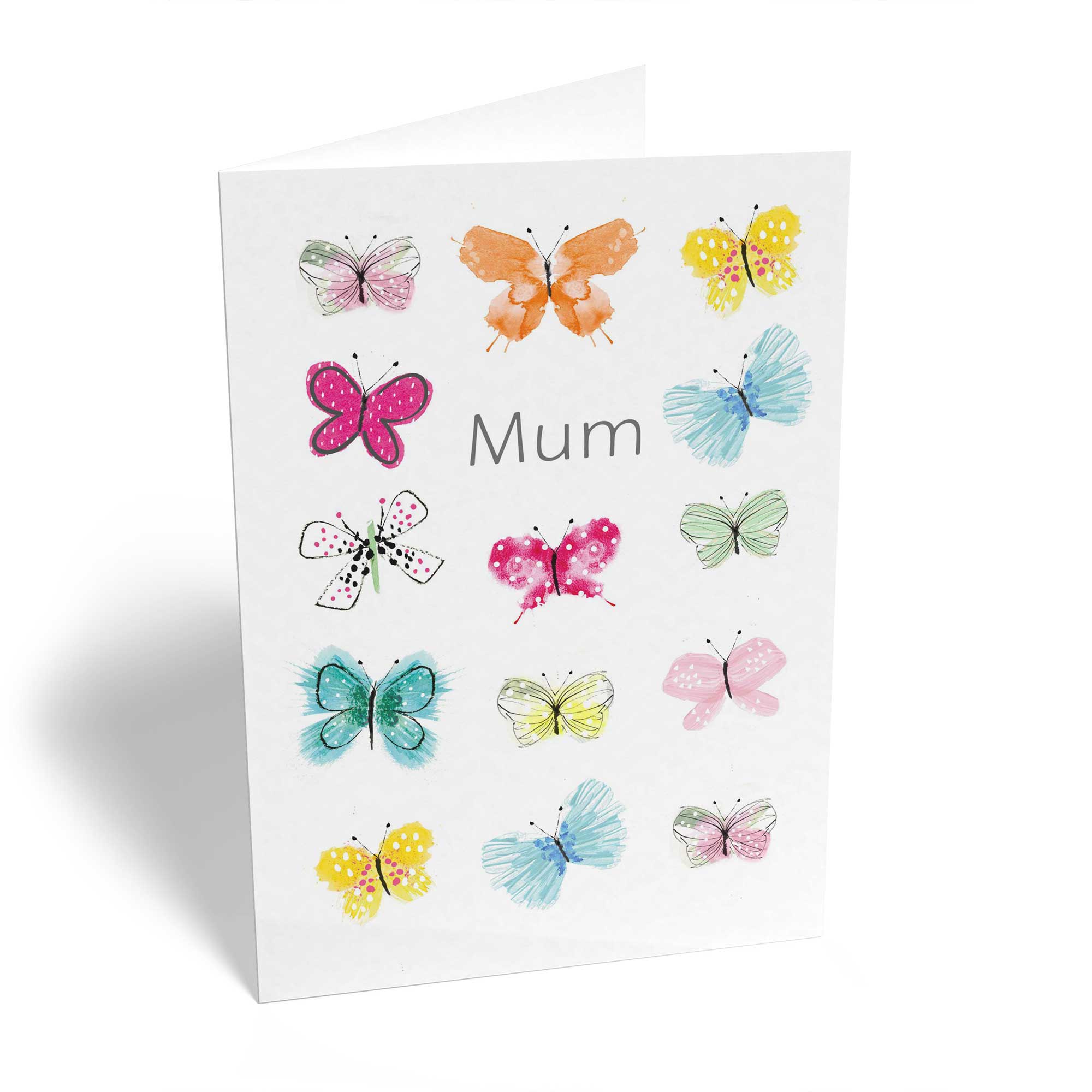 Mum Cute Multicoloured Butterflies Pattern