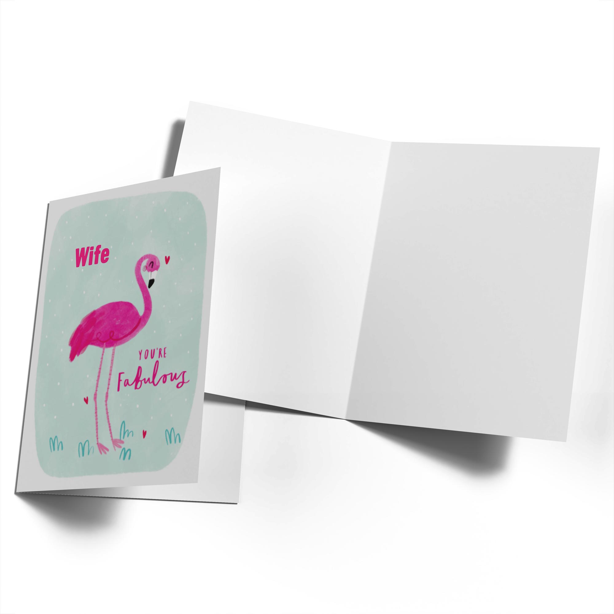 Wife Pink Flamingo Contemporary