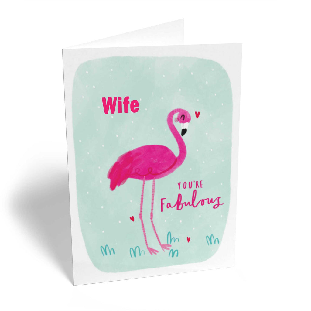 Wife Pink Flamingo Contemporary