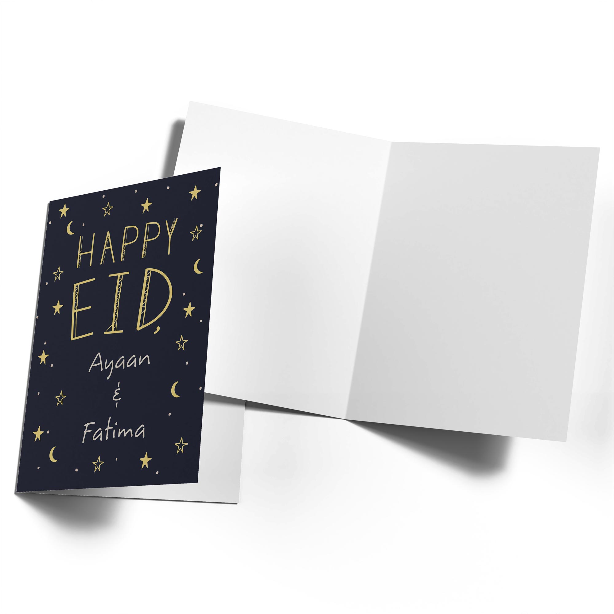 Eid Editable Text Moon Stars