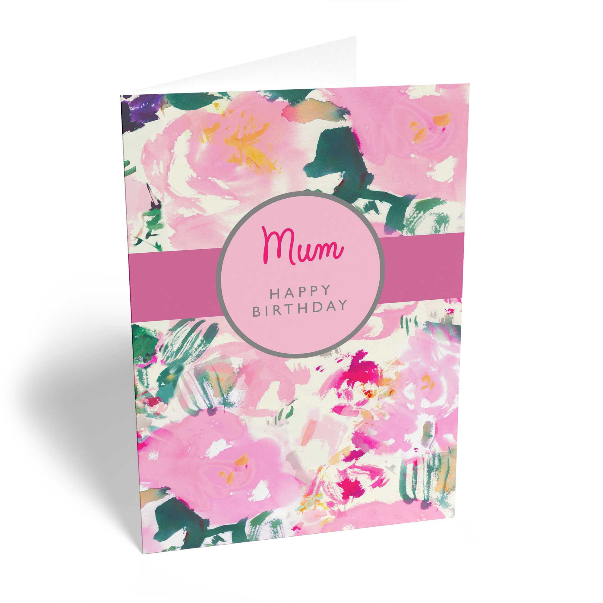 Mum Birthday Contemporary Floral Pattern