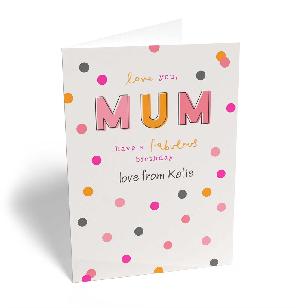 Mum Contemporary Name Love From
