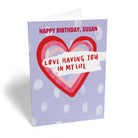 Heart Birthday Editable