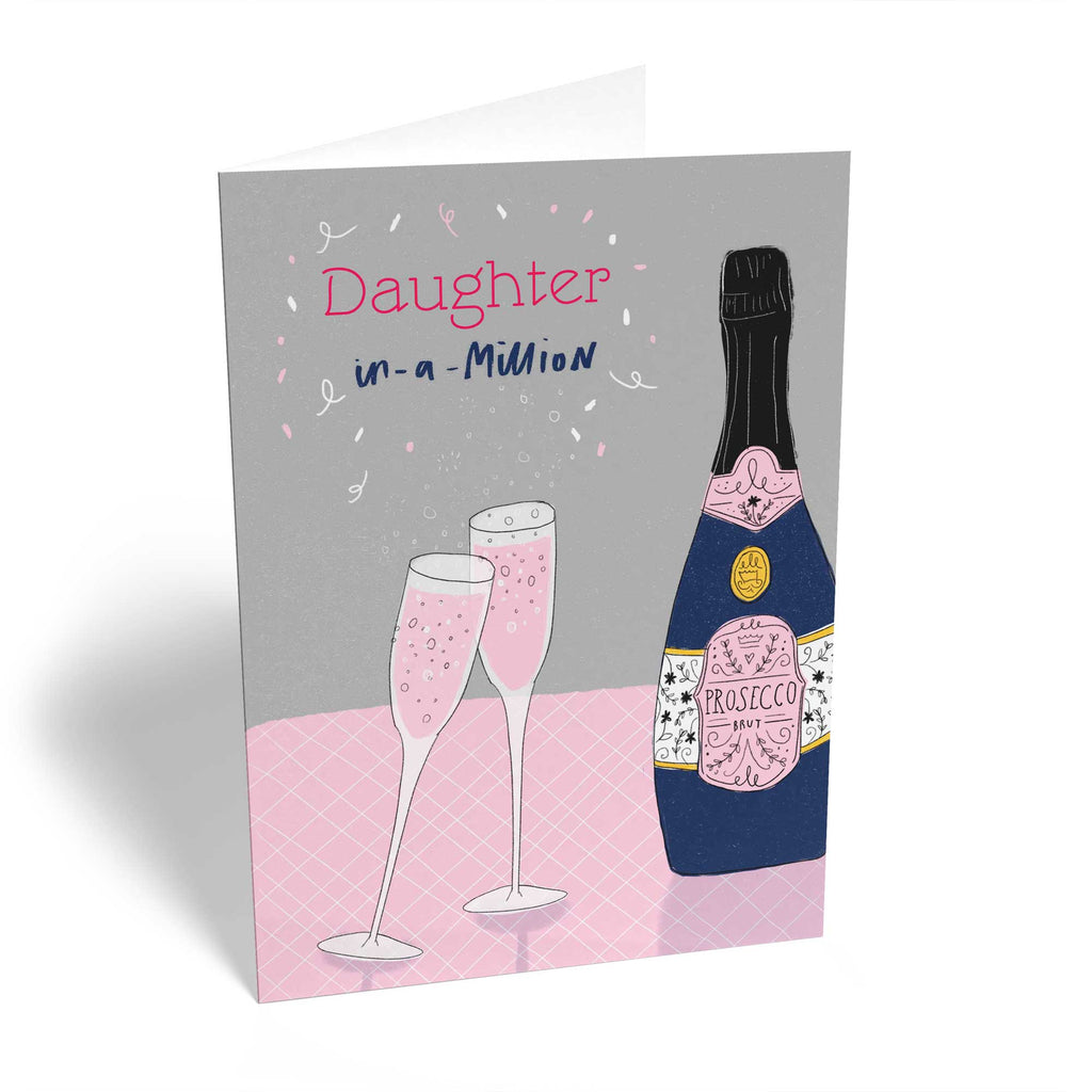 Daughter Classic Bottle Fizz Glasses Cheers