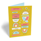 Contemporary Mum Editable Text Rainbows