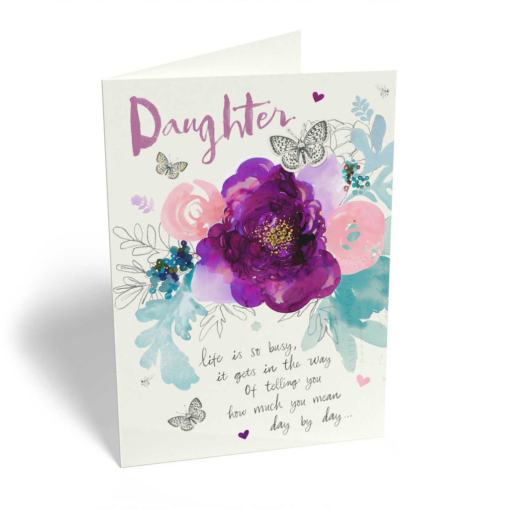 Traditional Daughter Floral Verse Butterfly