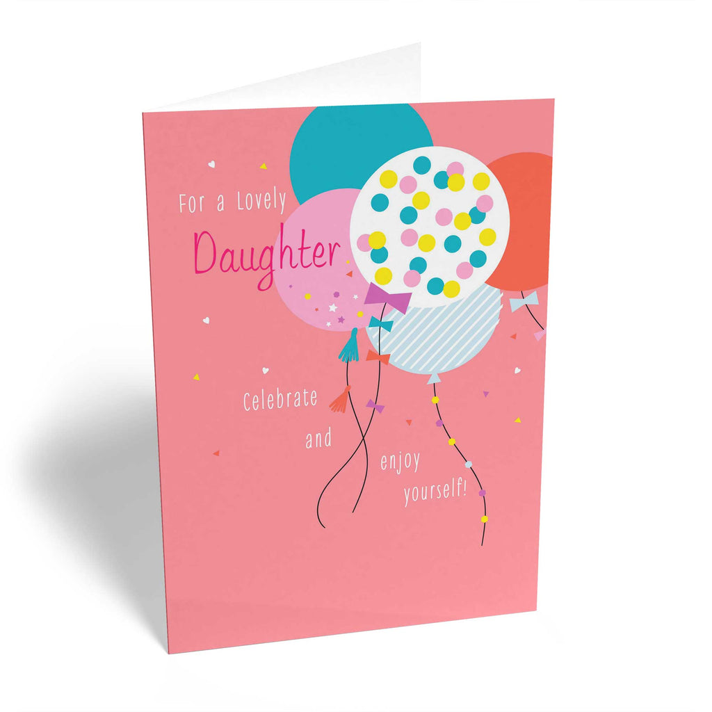 Daughter Editable Patterned Multicoloured Balloons