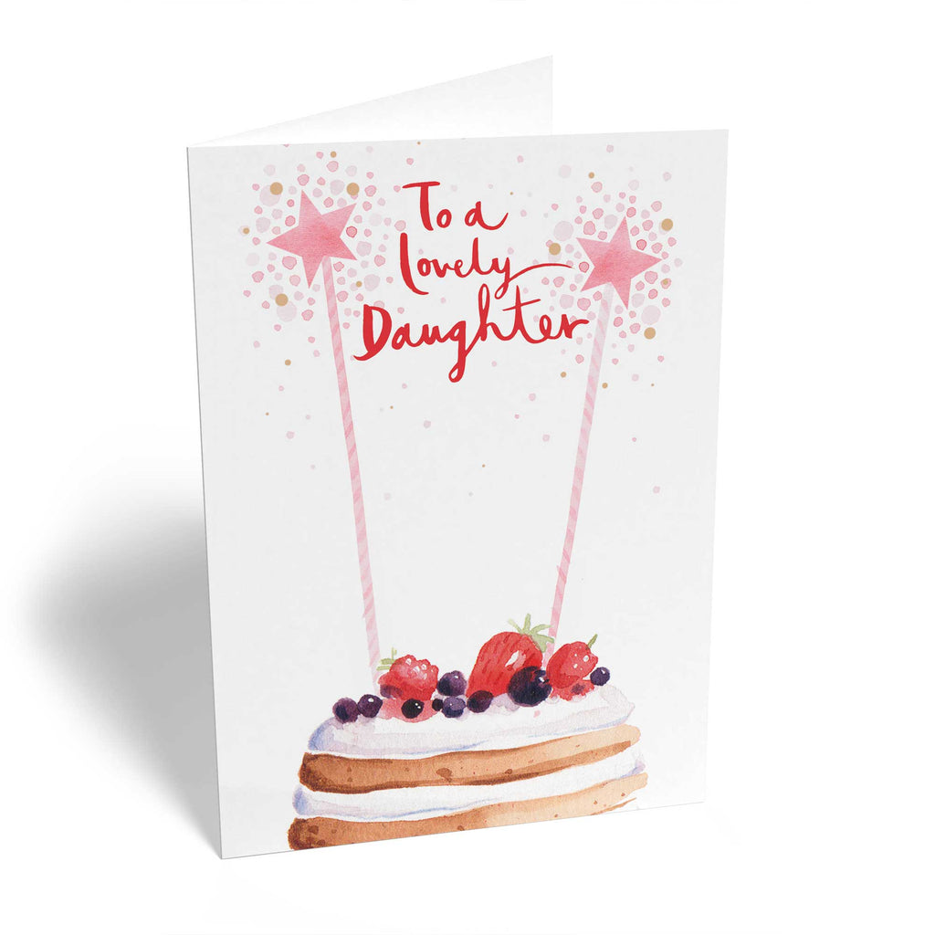 Daughter Classic Cake Sparklers Candles