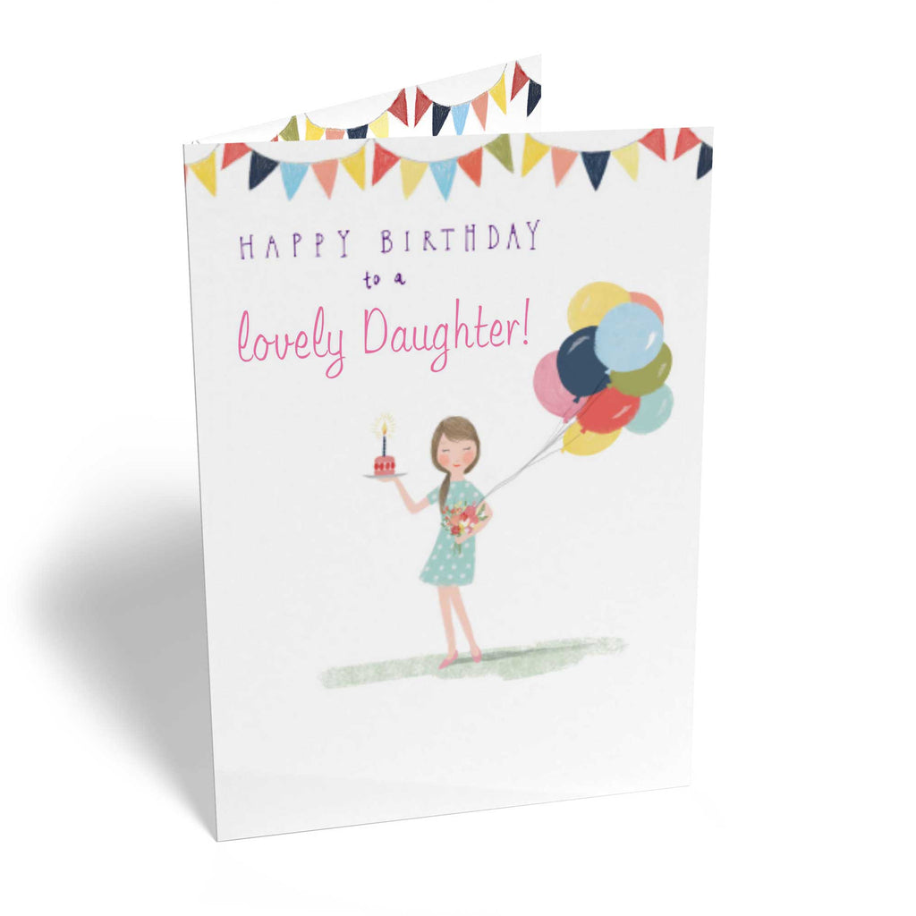 Daughter Lovely Illustration Balloons Celebrate