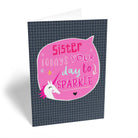 Sister Unicorn Speech Bubble Sparkle