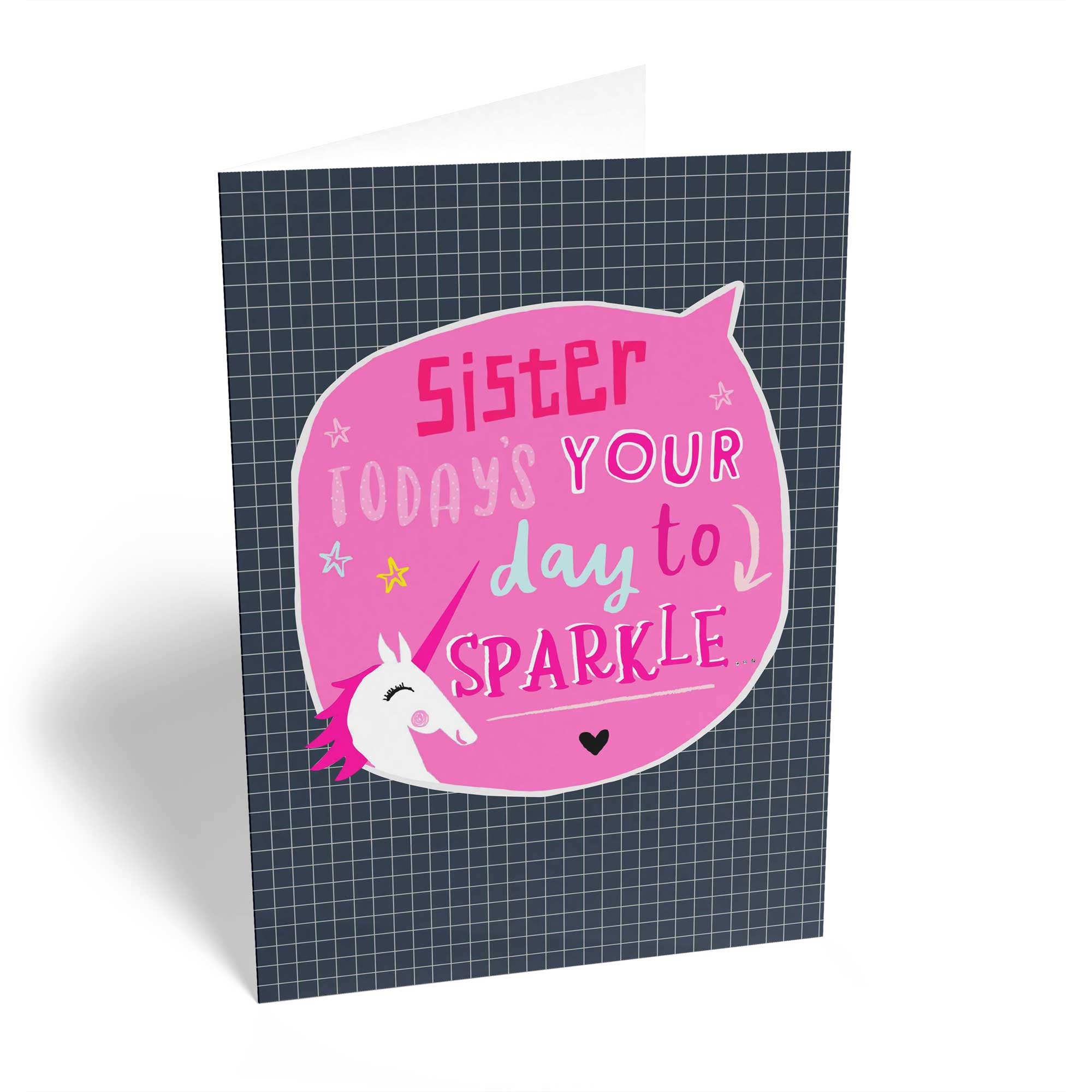 Sister Unicorn Speech Bubble Sparkle