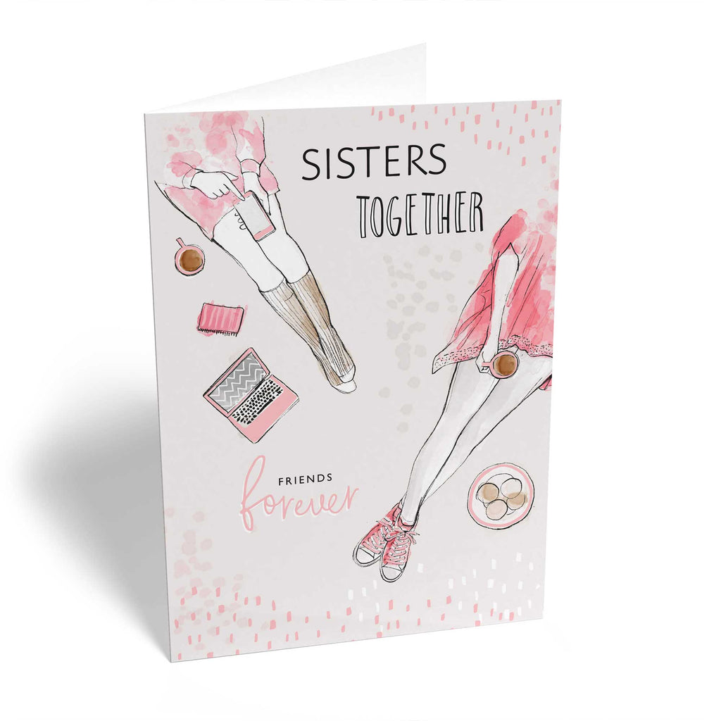 Sister Contemporary Together Illustration
