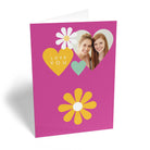 Sister Photo Upload Love Heart Editable Flowers