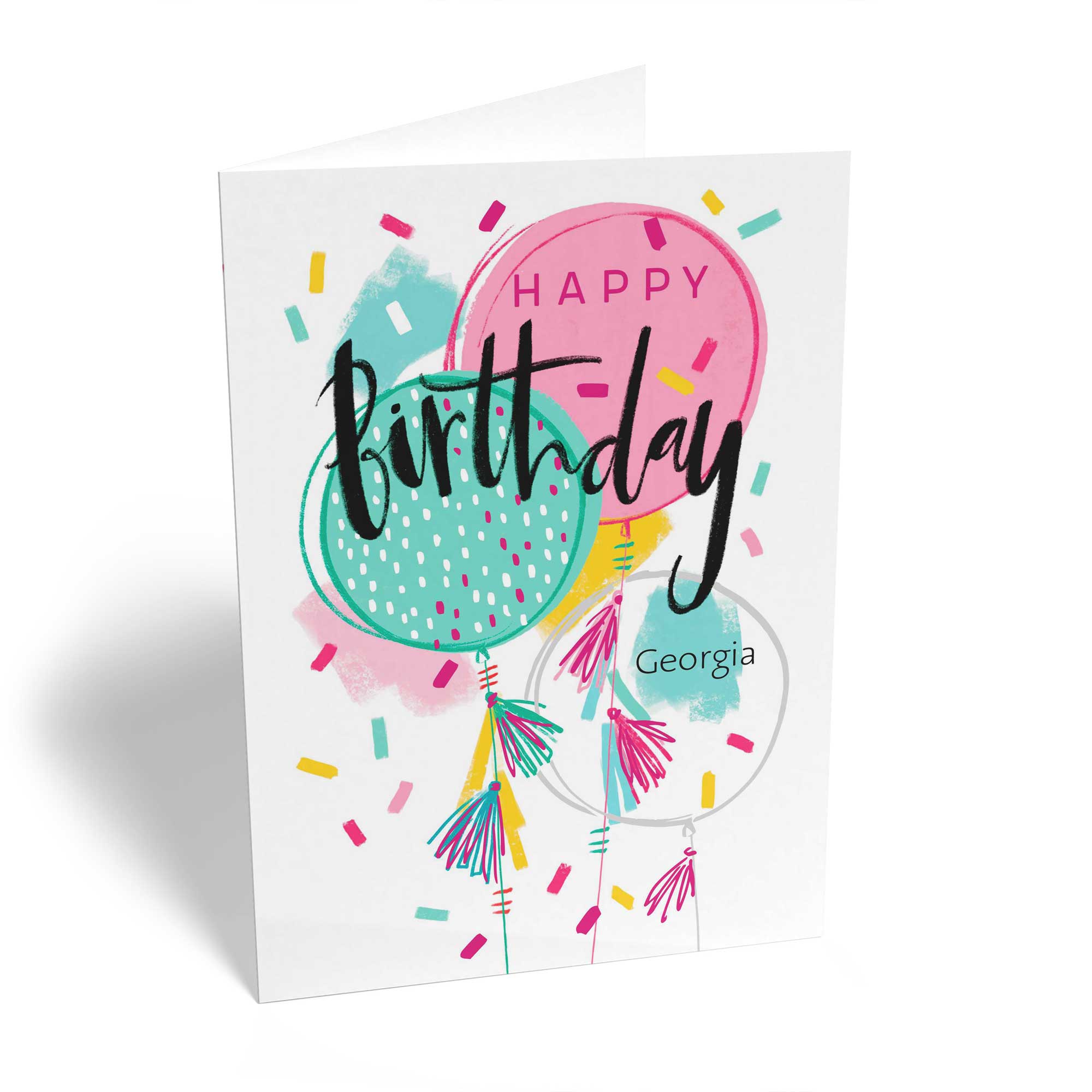 Sister Birthday Balloons Party Poppers Confetti