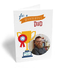 Dad Photo Upload Editable Trophy Rosette