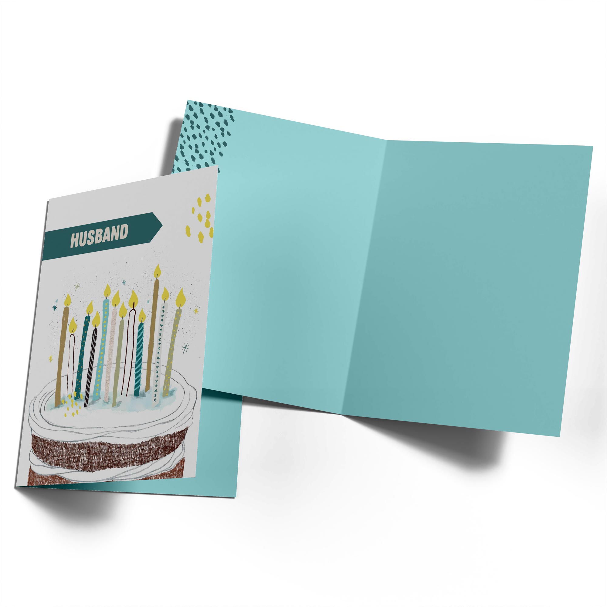 Husband Classic Birthday Cake Candles Celebrate