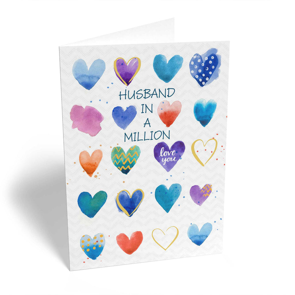 Husband Classic Multicoloured Love Heart Pattern
