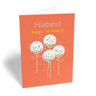 Husband Happy Birthday Balloons Editable