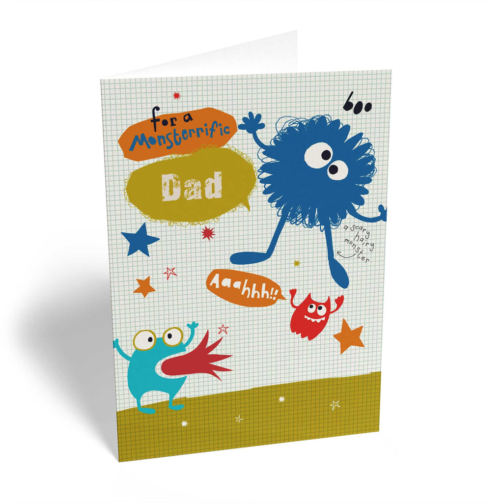 Dad Colourful Monsters Editable Text