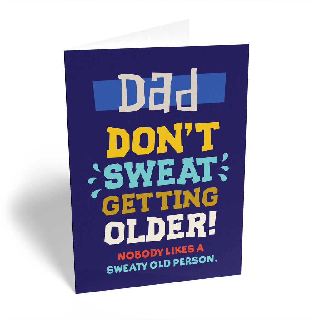 Dad Funny Editable Text Dont Sweat Getting Older