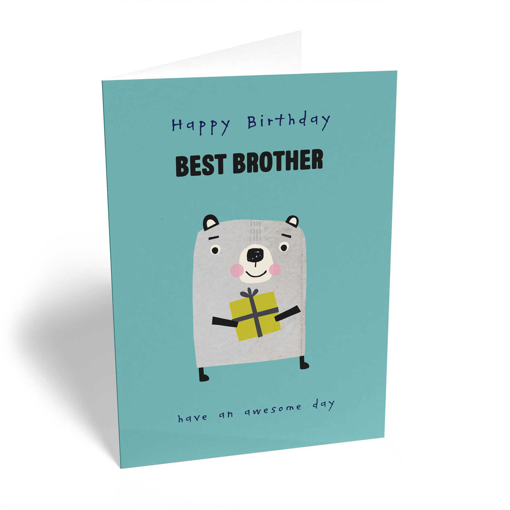 Brother Cute Best Bear Wrapped Gift