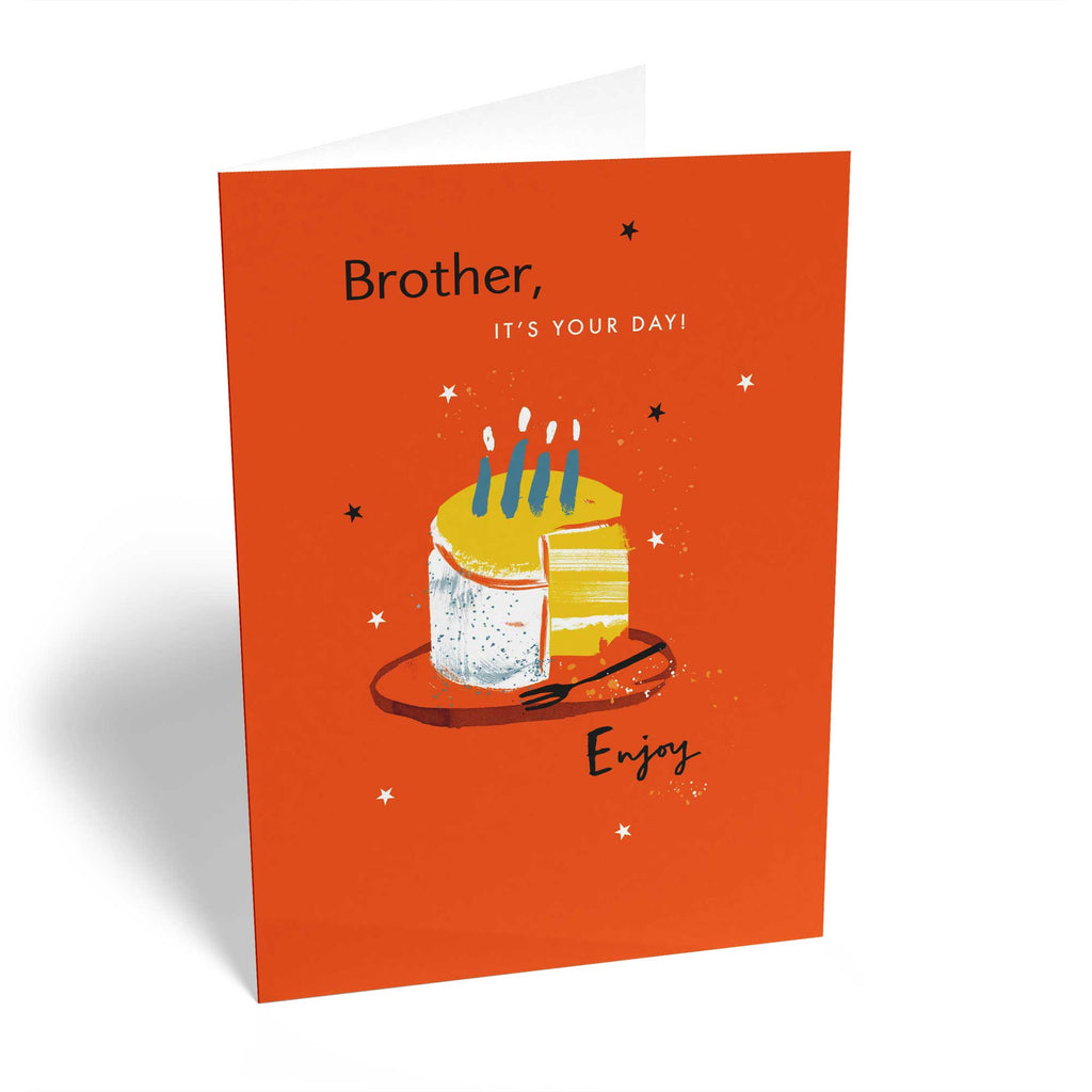 Brother Birthday Cake Candles Enjoy Classic