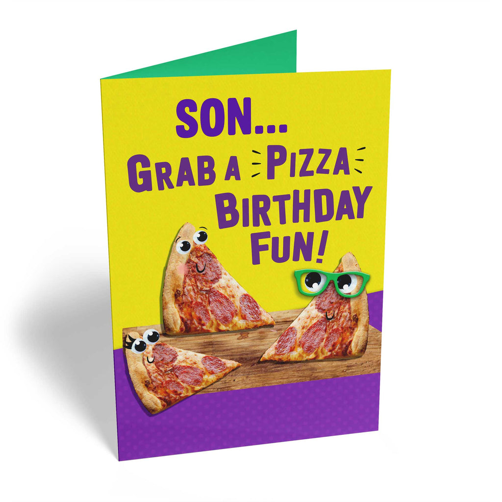 Son Funny Birthday Grab Pizza Fun