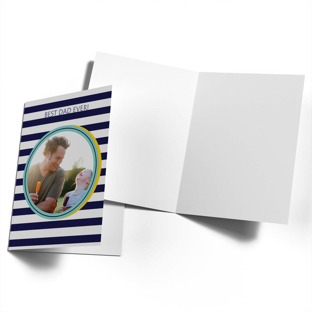 Dad Photo Upload Oval Frame Editable Text