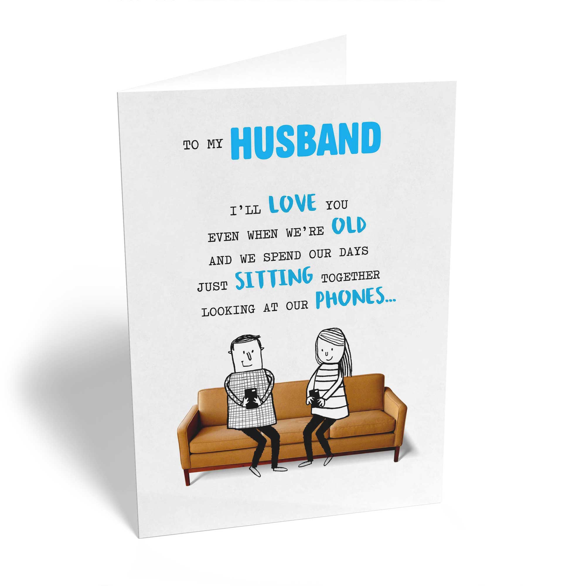 Husband Funny Text Sofa