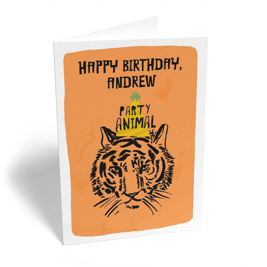 Husband Happy Birthday Tiger Illustration