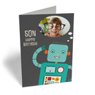 Son Robot Photo Upload Editable Speech Bubble