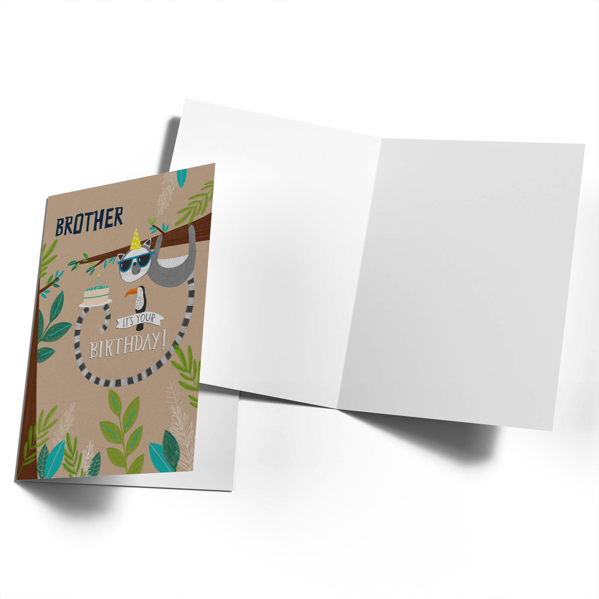 Brother Birthday Jungle Animals Design