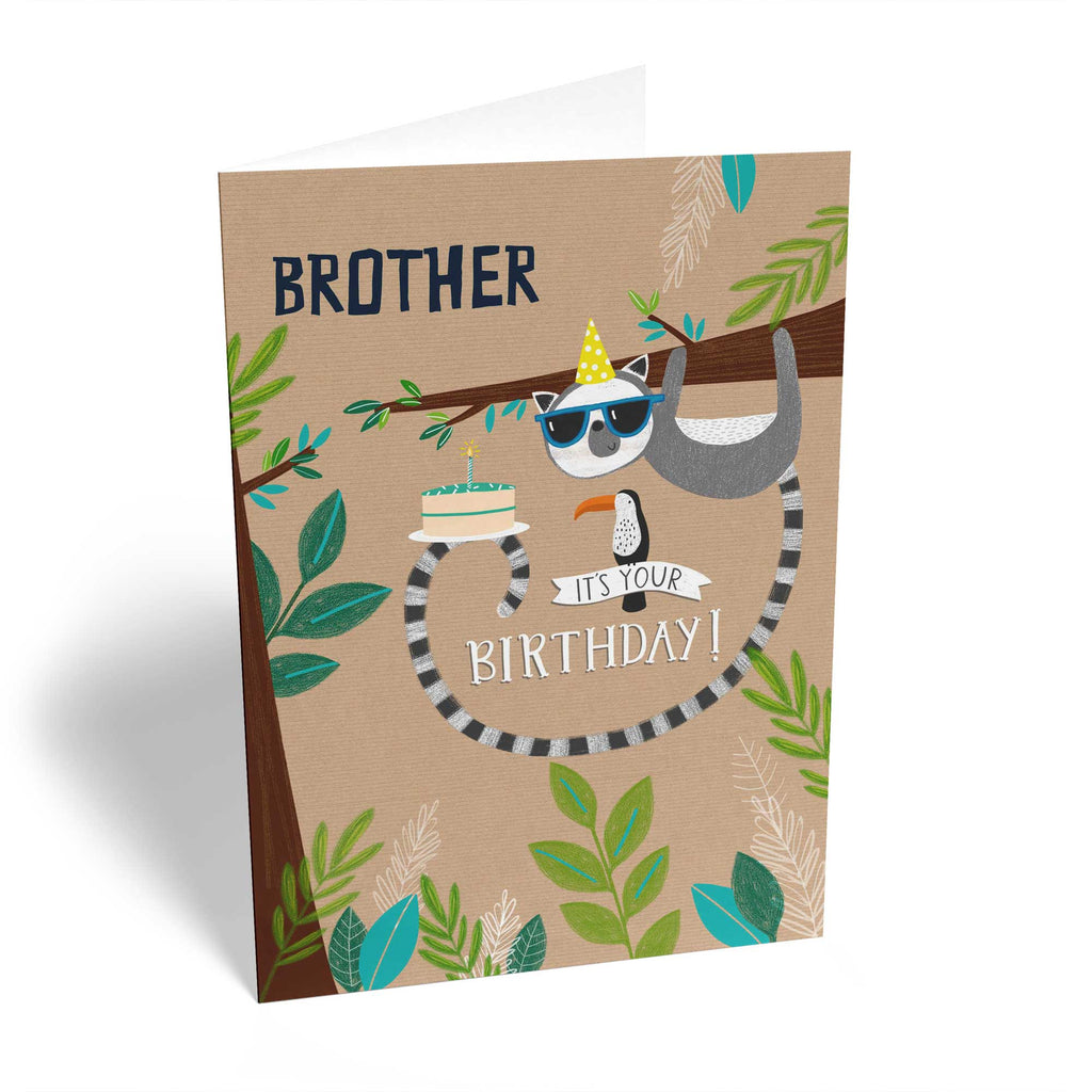 Brother Birthday Jungle Animals Design