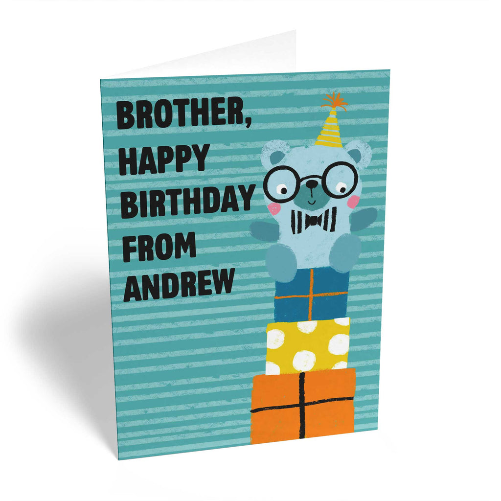 Brother Cute Birthday Editable Presents Gifts