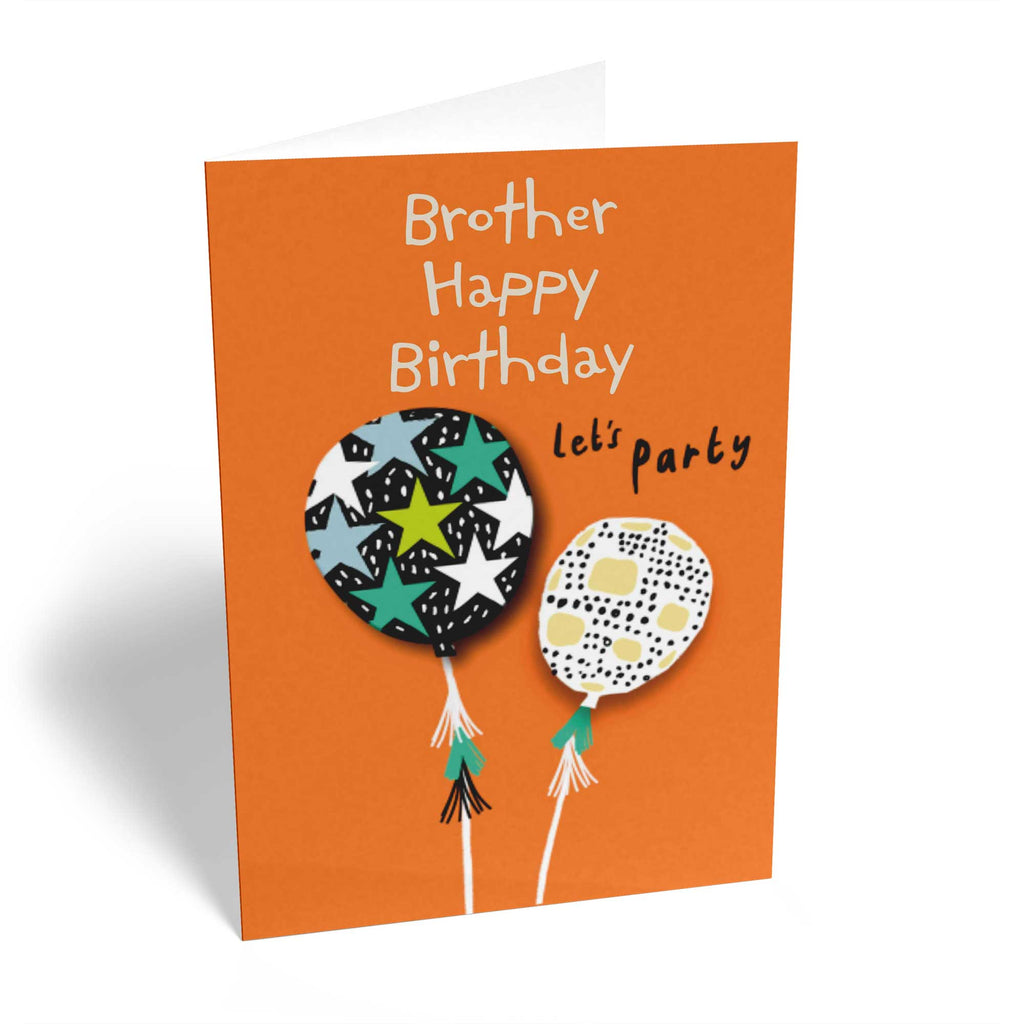 Brother Happy Birthday Editable Balloons