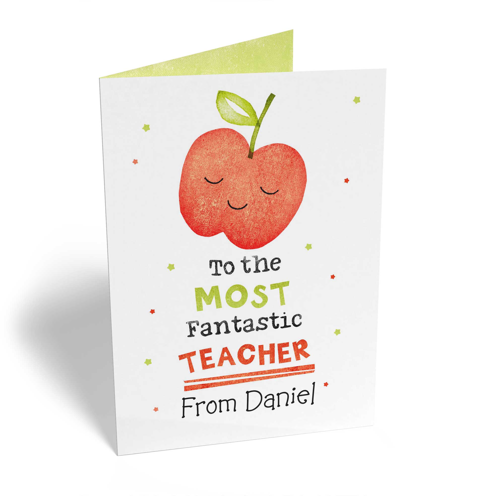 Thank You Teacher Cute Apple Editable