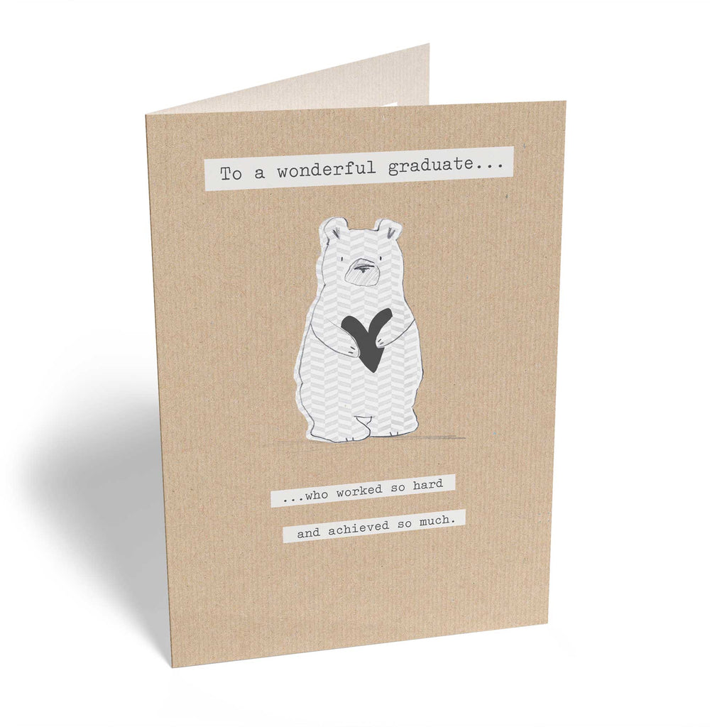 Graduation Cute Illustrated Polar Bear