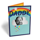 Daddy Photo Upload Rainbow Cloud Stars