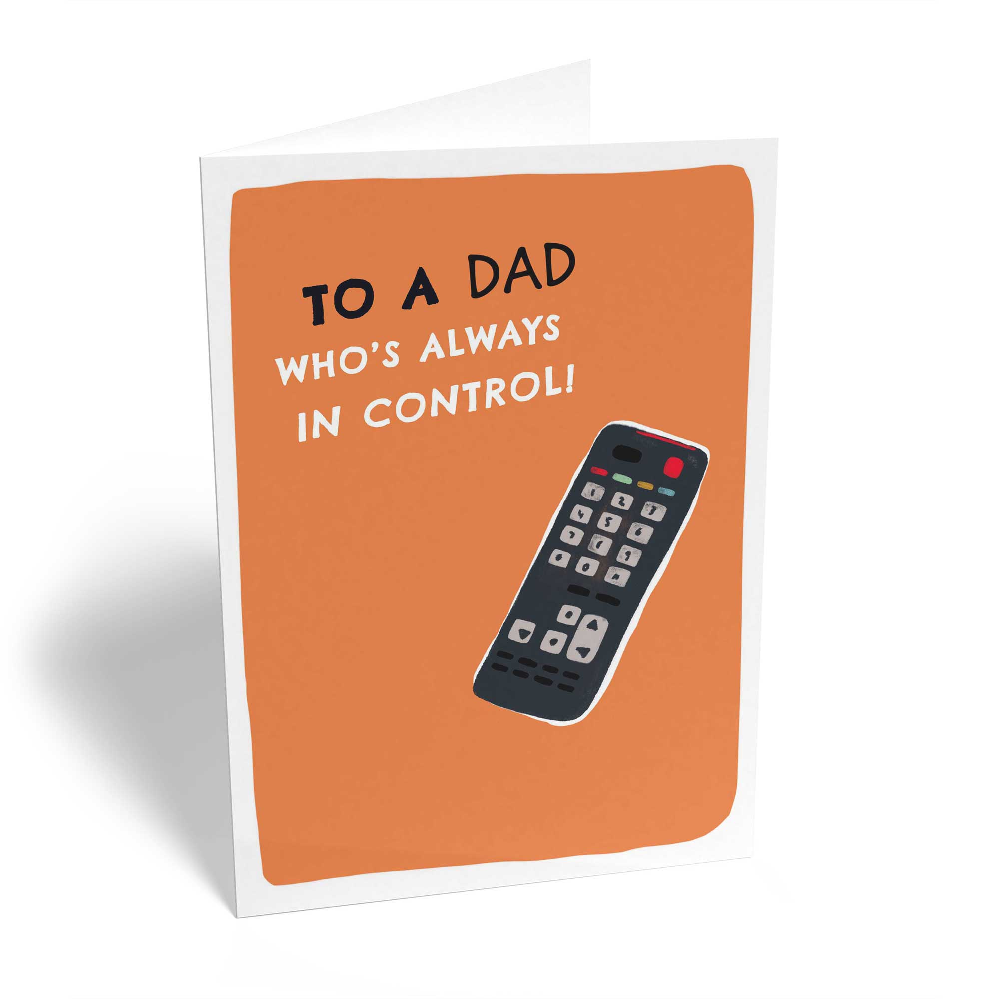 Dad Television Remote Contemporary Illustration