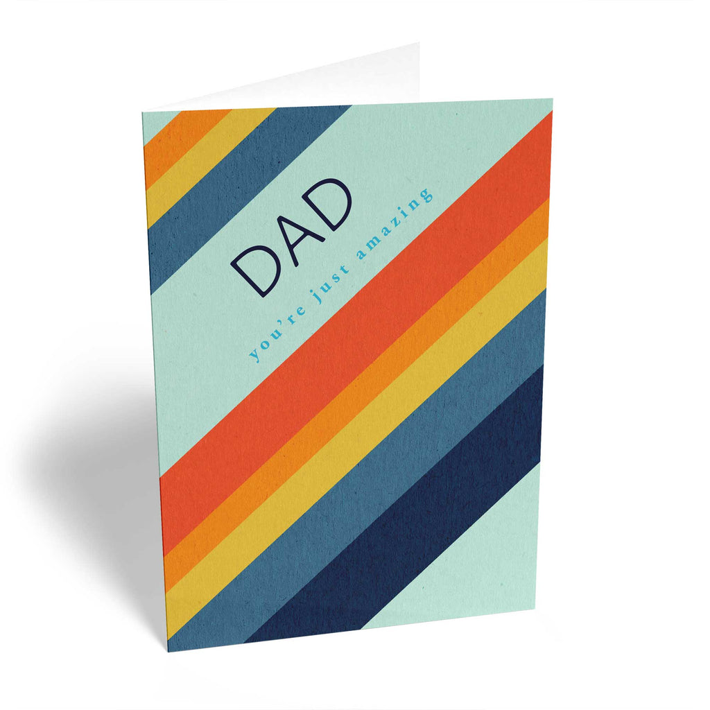 Dad Rainbow Coloured Striped Pattern