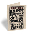 Brother Birthday Funny Few Words Many Farts