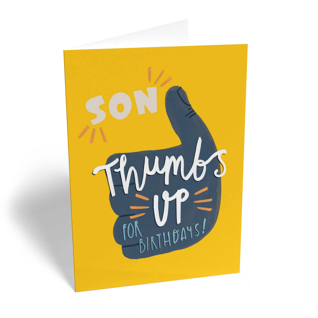 Son Contemporary Thumbs Up Editable