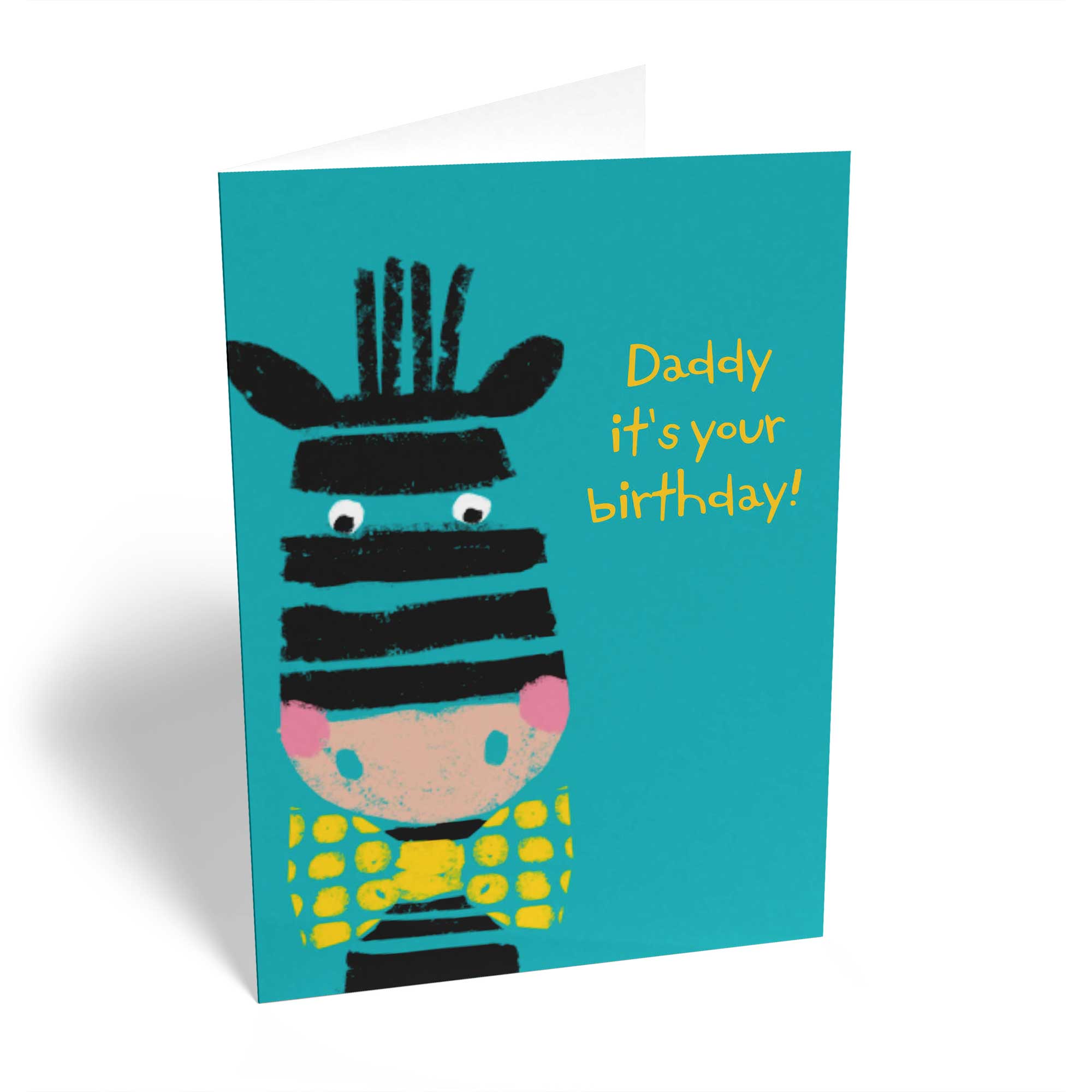 Daddy Happy Birthday Cute Zebra