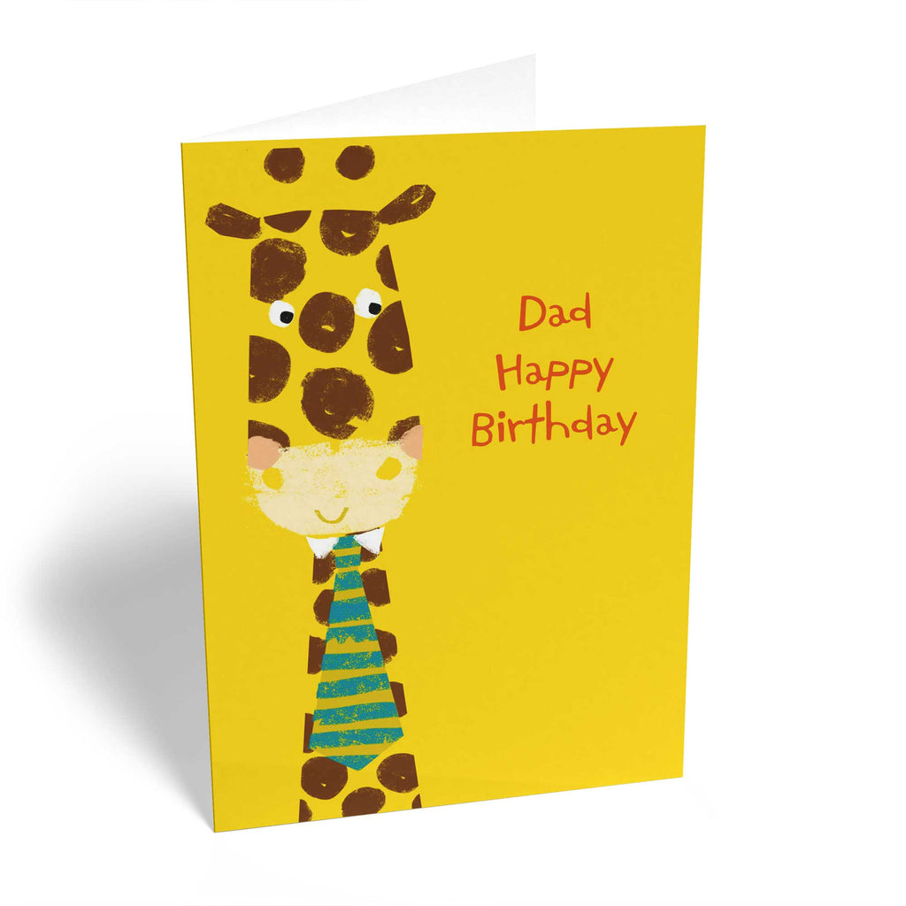 Dad Happy Birthday Cute Giraffe