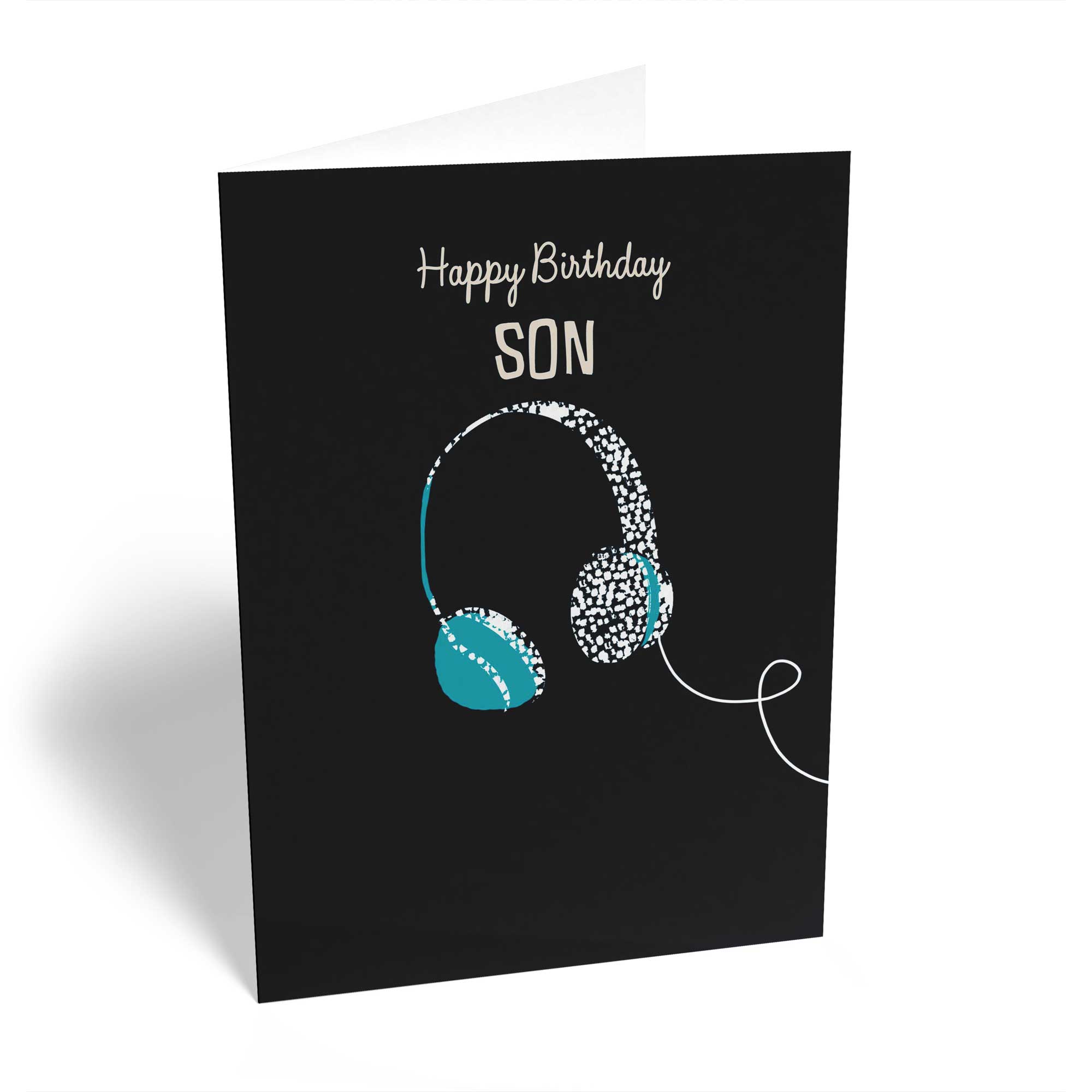 Son Happy Birthday Editable Wired Headphones