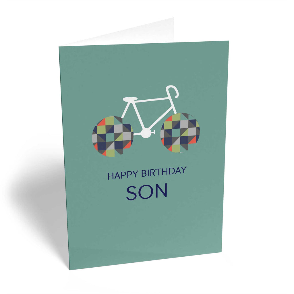 Son Happy Birthday Bicycle Sports