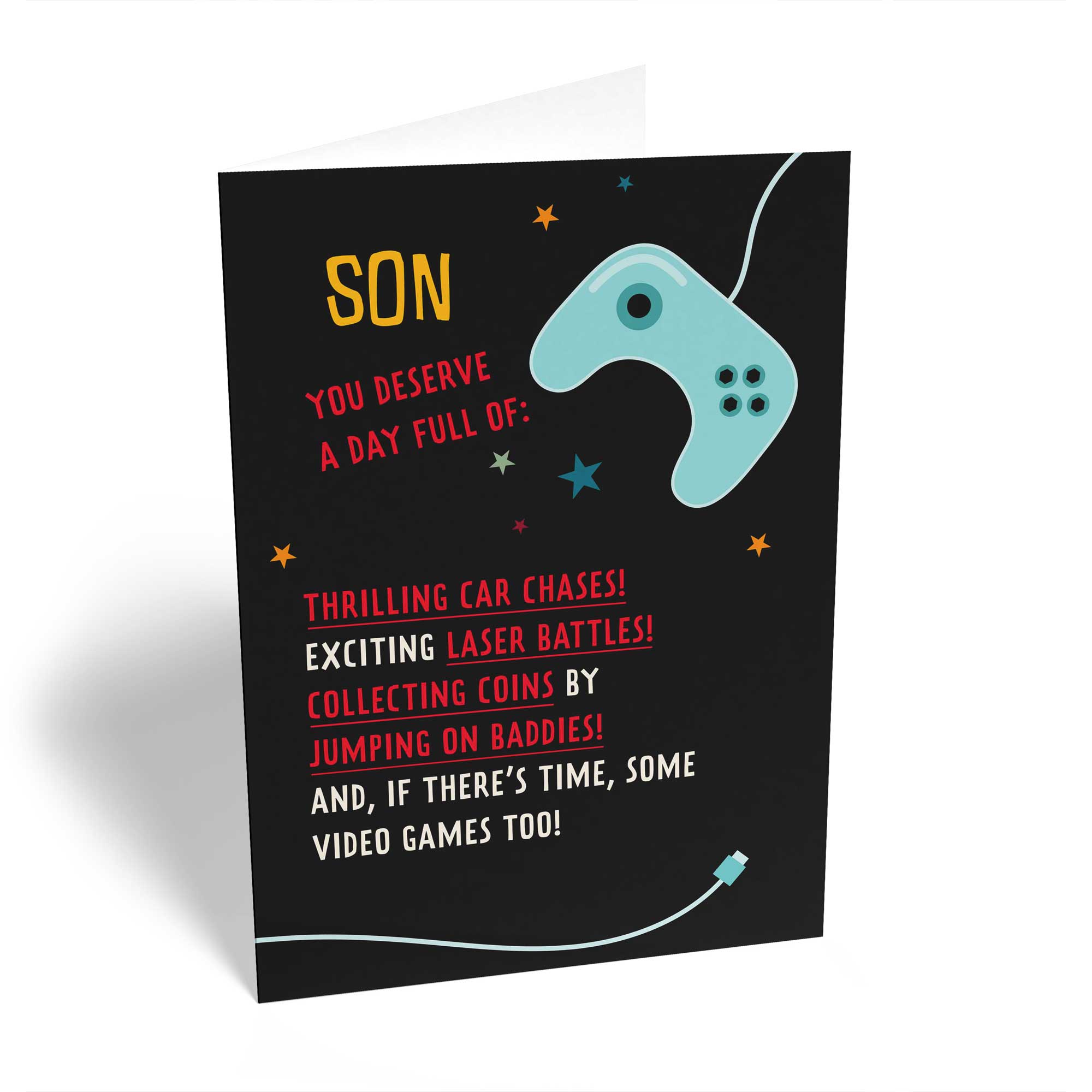 Son Contemporary Video Game Controller Editable