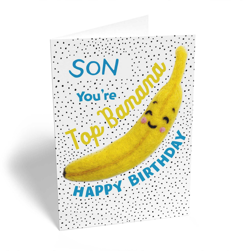 Son Funny Birthday Go Bananas Editable