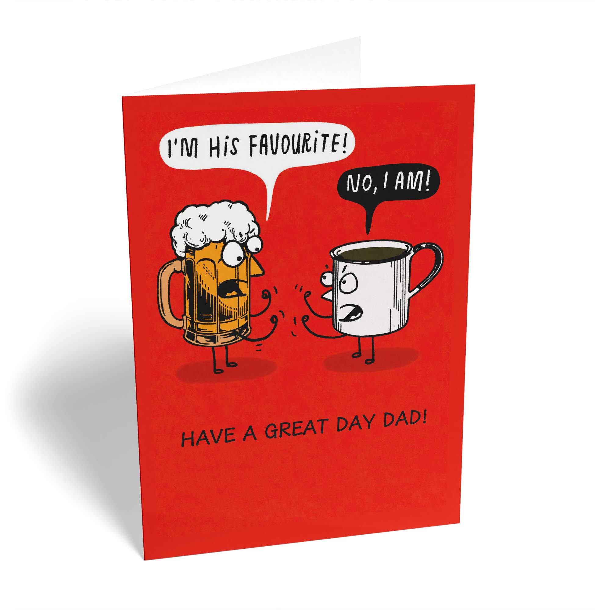 Dad Funny Illustration Favourite Drink