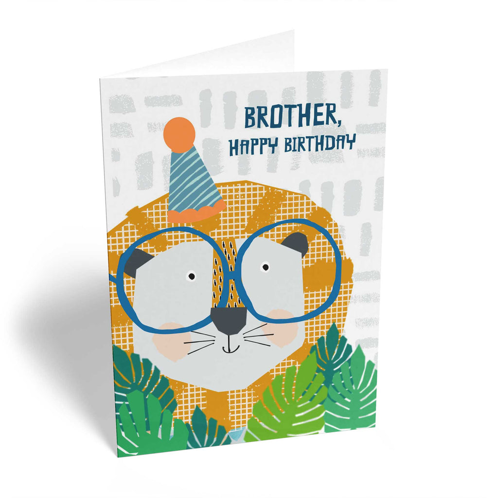 Brother Kids Happy Birthday Lion Glasses